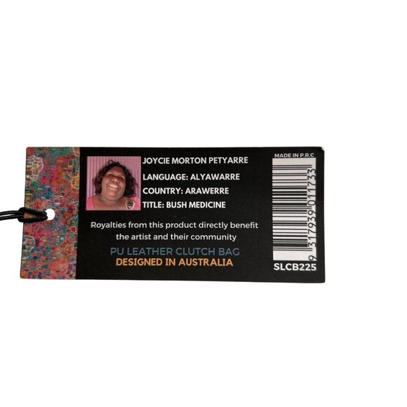 Utopia Colorful Wristlet Clutch With Zipper/Interior Pockets Made In Australia - Picture 7 of 7